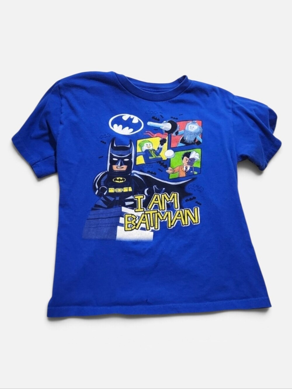 Youth- DC Comics Blue Lego Batman Shirt